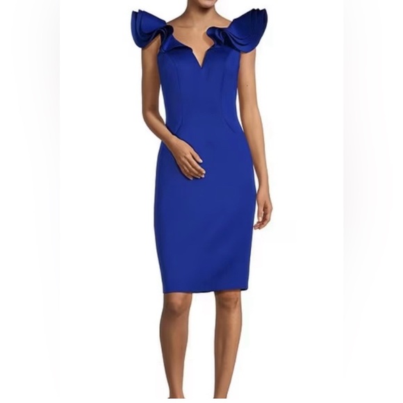 Eliza J Scuba Cocktail Dress – Size 4 – New With Tags - Picture 7 of 7